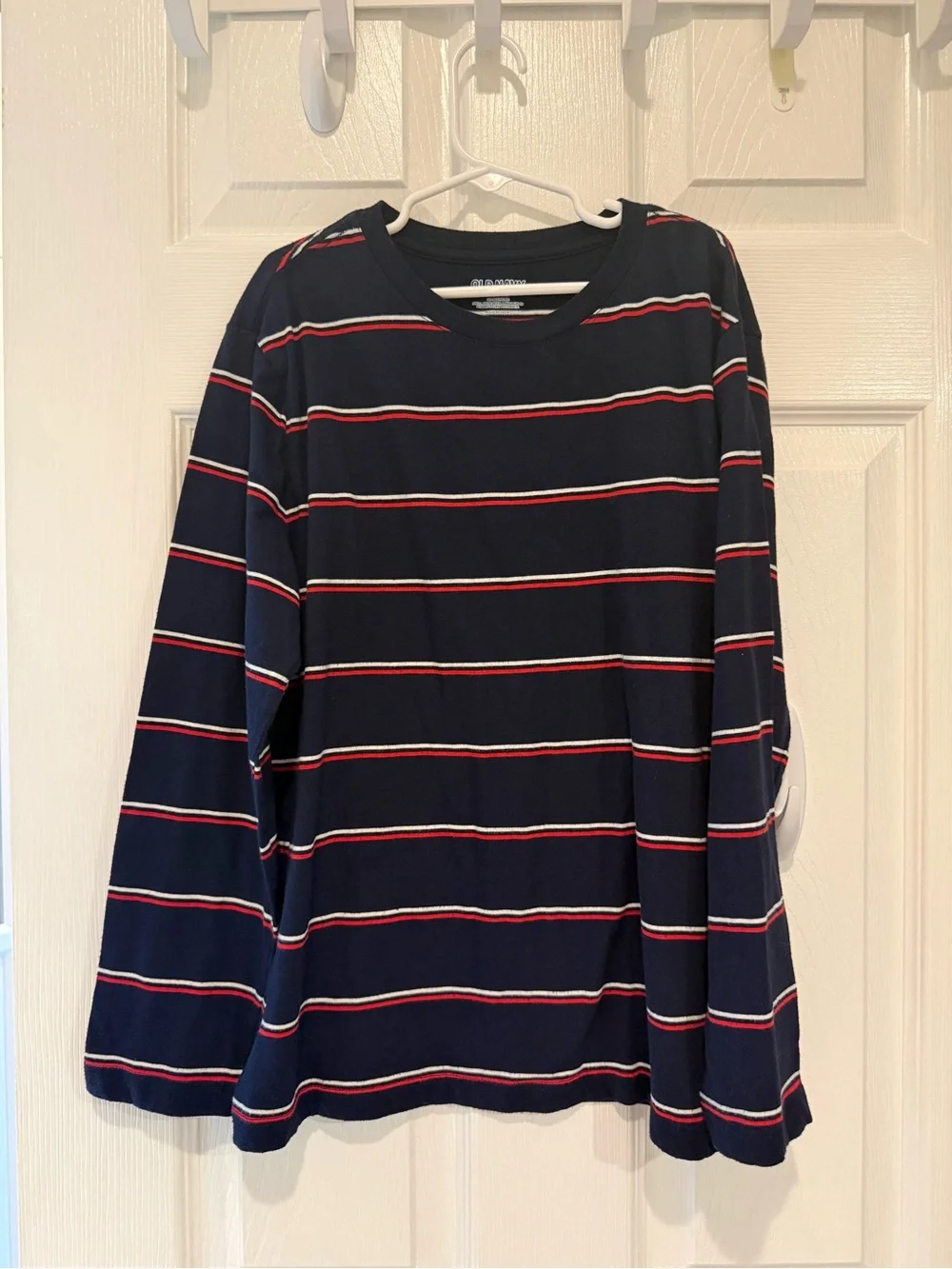 Old Navy Navy Top with Red Trim